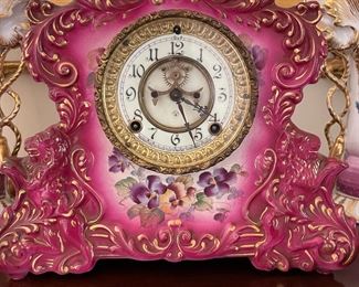 Antique porcelain clock