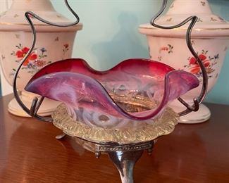 Antique preserve dish