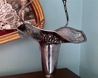 Large silverplate basket