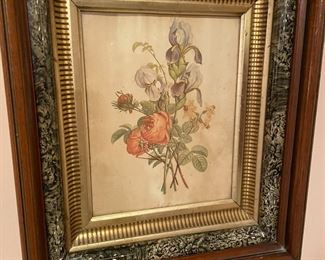 Antique floral print