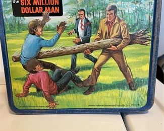 6 million dollar man lunch box w/thermos