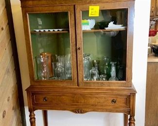 Wood and Glass Display Cabinet