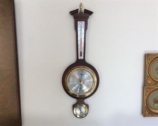 Taylor Wooden Barometer