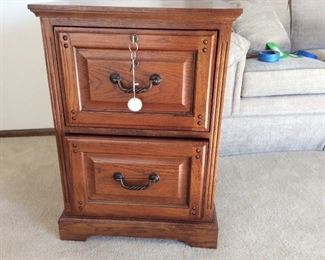 (2) Cherry Wood Side Tables