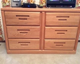 Matching Solid Wood Dresser and Nightstand
