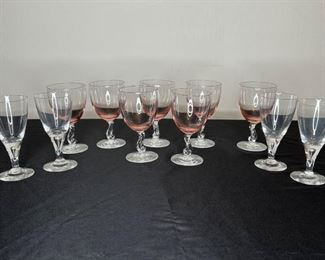 Fostoria Contour Pink Drinkware and More