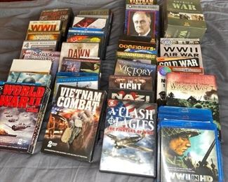  (20+) DVD's and Blu-Ray. World War I, World War II, Vietnam War, and More