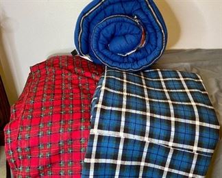 Handmade Flannel Blankets and Sleeping Bag