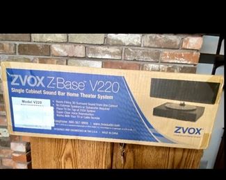NEW- ZVOX Z-Base V220 Single Cabinet Soundbar Home Theater System
