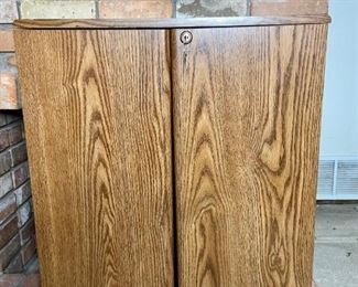 Wood Locking Cabinet
