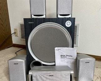 Sony Subwoofer and Sony Speaker System
