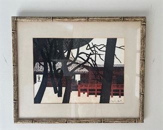 Kiyoshi Saito (Japanese, 1907 -1997)  Woodblock Print  - print