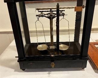 Antique BALANCE Chain ANALYTICAL Scale -  Wm AINSWORTH & Co.