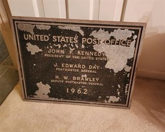 Kennedy Post Office Sign 