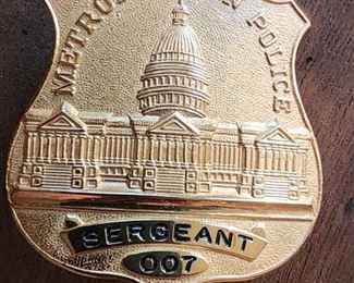 DC Police Badge # 007