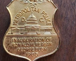 Reagan/Bush Inauguration Badge 