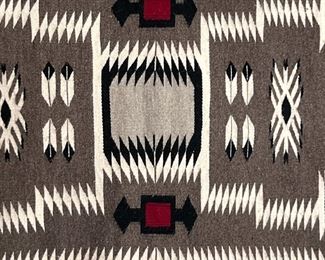Vintage Navajo Crystal Storm Pattern Rug	26 x 44.5in	