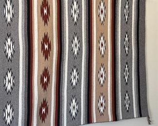 Navajo Chinle Star Wide Ruins Banded Rug Native American 	34 x 59in	
