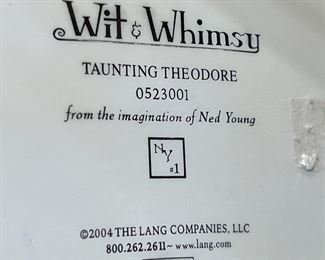 Wit & Whimsy Figurine "Taunting Theodore" Cat by Ned Young for Lang & Wise	4 inches high	
