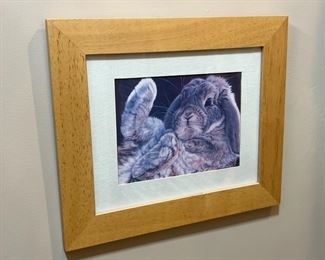 Vivi K. Crandall Rabbit Framed Print #2	Frame: 10.75 x 12.75.in	
