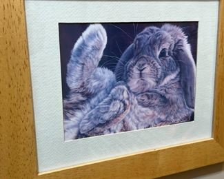 Vivi K. Crandall Rabbit Framed Print #2	Frame: 10.75 x 12.75.in	
