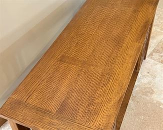 Mission Oak Sofa Table Arts And Crafts 	27.75 x 54 x 18in	HxWxD
