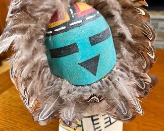  Hopi Kachina Cradle Doll Native American Cradleboard 	9 inches high	
