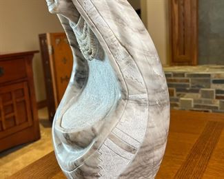 Jay Tsoodle Native American Alabaster Sculpture Carved  Soapstone 	16 x 6 x 8in	HxWxD
