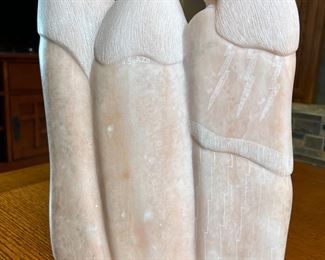 John Suazo Taos Pueblo 3 Women Alabaster Sculpture Native American Carved Soapstone 	14 x 10 x 4.5in	HxWxD
