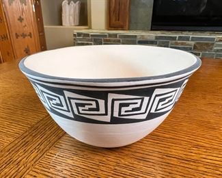 T. Chopito Zuni Pottery Bowl & Spoon	3.5 x 6.75in diameter.	
