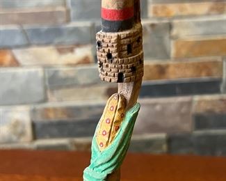 D. Choyou Hopi Carved Kachina Doll Native American 	10.5in High	

