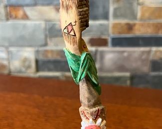 D. Choyou Hopi Carved Kachina Doll Native American 	10.5in High	
