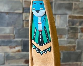 Carved Hopi Kachina Doll Monty Dukepoo Kachina Native American 	13in High 	
