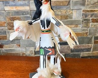 Navajo White Eagle Dancer Kachina Doll Cindy Kachada Native American 	16in High 	
