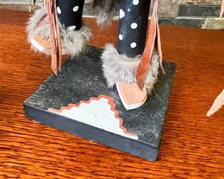 Navajo Black Badger Kachina Doll Cindy Kachada Native American 	17in High	
