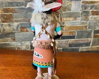 Navajo Ogre Kachina Doll Signed Native American 	12in High	
