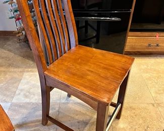 5pc Broyhill Artisan Ridge Hi-Top Table & 4 Chairs Mission Arts and Crafts	Table: 35 x 54 x 54	HxWxD
