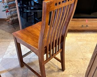 5pc Broyhill Artisan Ridge Hi-Top Table & 4 Chairs Mission Arts and Crafts	Table: 35 x 54 x 54	HxWxD
