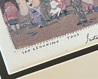 Gustave Baumann San Geronimo Taos Museum Reproduction Print Framed	Frame: 12 x 9.5in	
