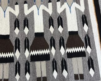 Navajo Ye’i  Diyiin Diné’é&nbsp;Rug Native American 	32 x 46in	
