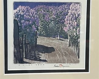 A Lilac Year Gustave Baumann Museum Reproduction Print Framed	Frame: 12 x 9.5in	
