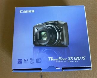 Canon PowerShot SX130IS 12.1 MP Digital Camera In Box		
