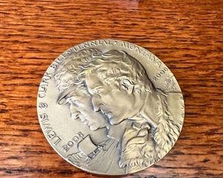 Lewis & Clark Montana Bicentennial Medal Bronze	2.75 inches diameter.	
