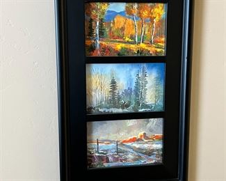 John Stoumbis Taos Landscape 3 Framed Postcards/Prints	Frame: 15.5 x 9.5in	
