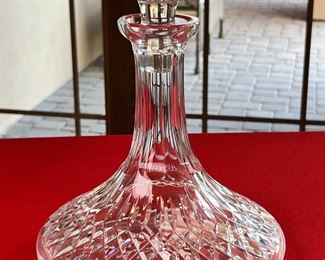  Waterford Lismore  Crystal Ships Decanter & Stopper	9.75 x 7.25in diameter.	
