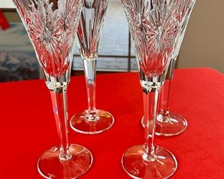 4pc Waterford Crystal Millennium HEALTH Toasting Champagne Flutes	9.25 x 3.5in	
