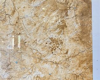 Huge Arizona 1972-1973 Satellite Image Map Framed	60.5 x 48in.	
