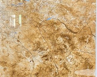 Huge Arizona 1972-1973 Satellite Image Map Framed	60.5 x 48in.	

