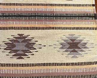 Mexican  Chimayo Rug	37.5 x 23in	
