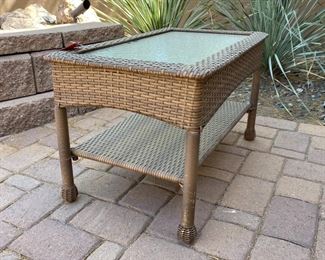 All Weather Wicker Table Large	18 x 18 x 30in	HxWxD
